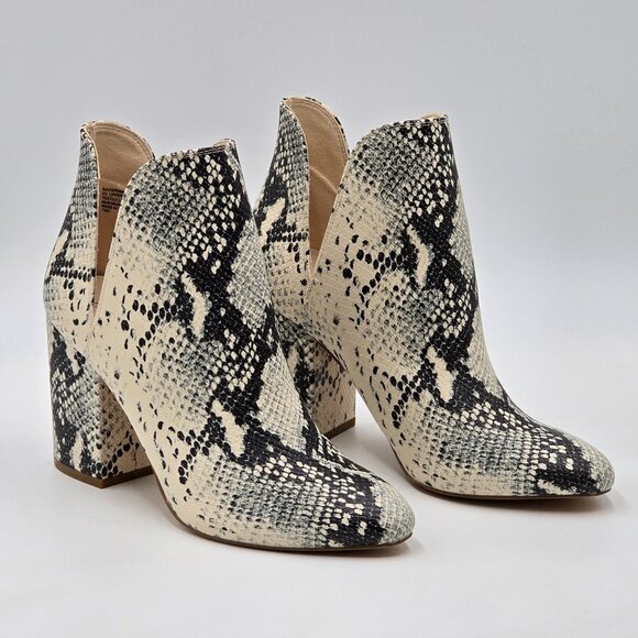 Madden Girl Snake Print Ankle Booties - Picture 2 of 16
